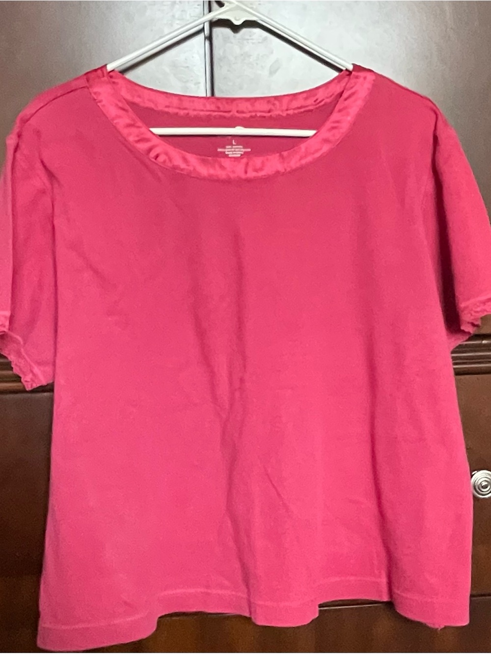 Women's Pink  and blue striped  Short Sleeve Pajama Tops bundle